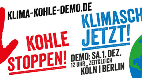 Klima schützen - Kohle stoppen!
